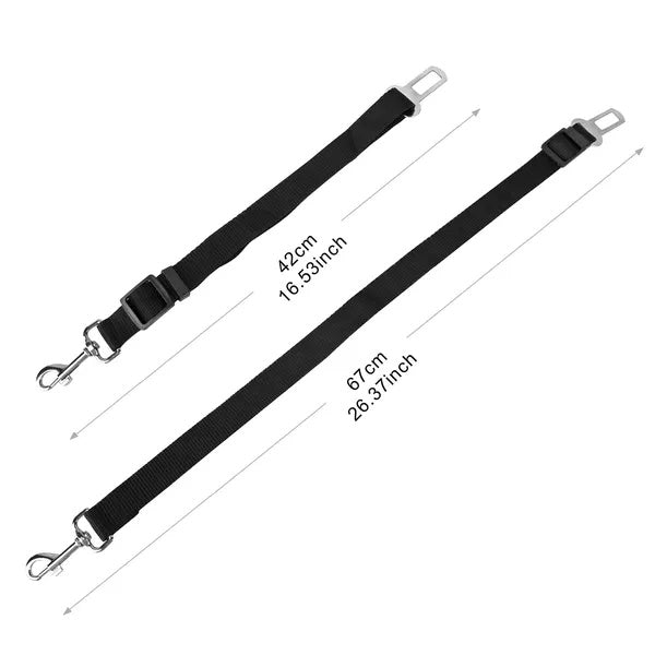 2Pcs Pets Seat Belt Leash for Dogs and Cats