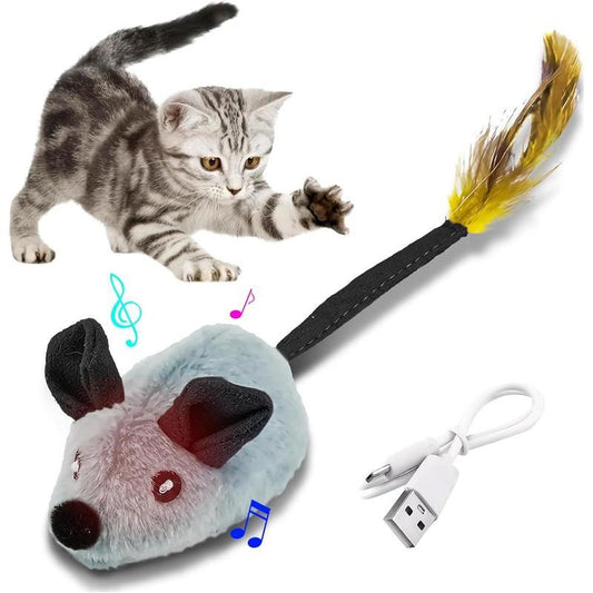 Interactive Cat Toys Mouse With LED Lights