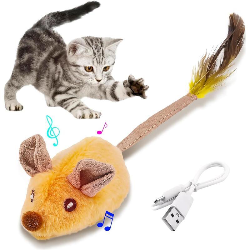 Interactive Cat Toys Mouse With LED Lights
