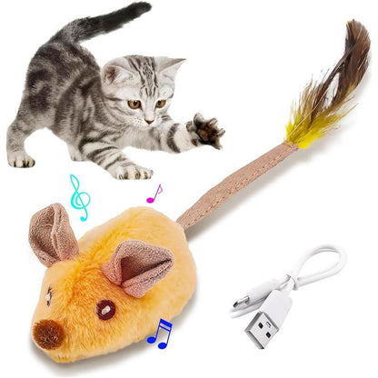 Interactive Cat Toys Mouse With LED Lights
