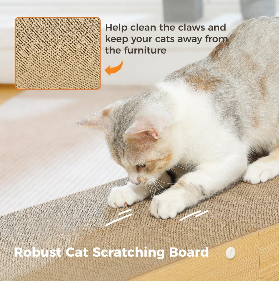 MUlti-Hole Fun Cat Tunnel With Scratching Board And Game Pom Pom