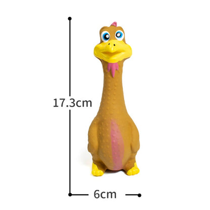 3pcs  Latex Screaming Chicken Toys Eco Friendly // Dog Interactive Play Chew Toys