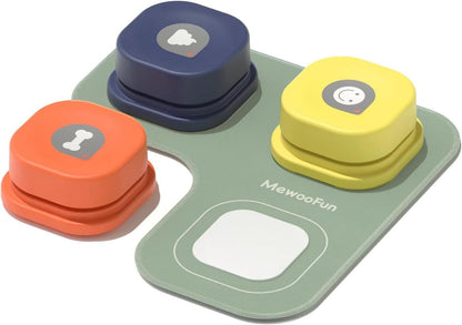 Dog Talking Buttons Set / 3 Recordable Communication Buttons
