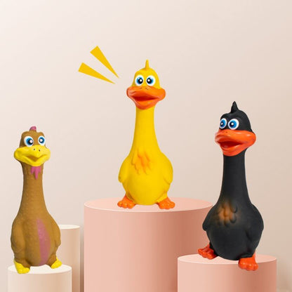 3pcs  Latex Screaming Chicken Toys Eco Friendly // Dog Interactive Play Chew Toys