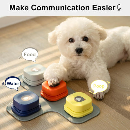 Dog Talking Buttons Set / 3 Recordable Communication Buttons