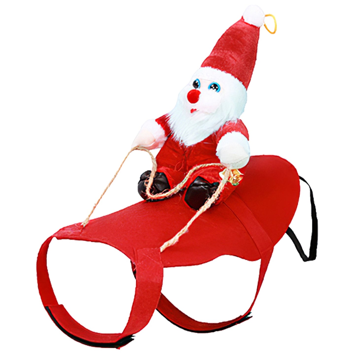 Red Winter Coat For cats and dogs Riding Santa Claus