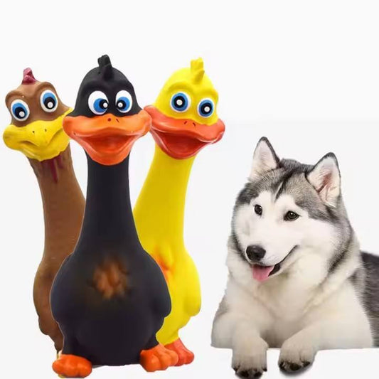 3pcs  Latex Screaming Chicken Toys Eco Friendly // Dog Interactive Play Chew Toys